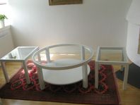 Soffbord + 2 lampbord