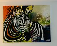 Stor tavla på canvas