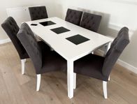 matgrupp 180 cm bord med 6 st matstolar