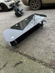 Tv-bänk/Tv-bord i svart glas