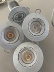 4st vita spotlights led från Malmbergs