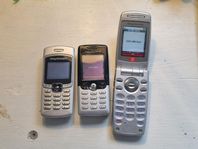 3st äldre Sony Ericsson Mobiler 