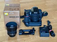 Nikon D-800 med Nikkor AF-S 50mm f/1.8G och batterigrepp