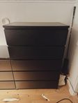 IKEA MALM byrå med 6 lådor