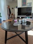 IKEA Soffbord med glas ( Svart )