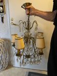 Fungerande kristallkrona barock. saknar kontakt. 