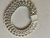 X-Länk armband i äkta silver 22.5 cm 