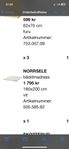 Ikea Norrsele bäddmadrass 180cm