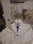Orrefors blådroppe vin glas 