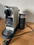 Nespresso CitiZ&milk -kaffemaskin kapslar med mjölkskummare
