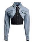 Ny Mugler x H&M jeansjacka, stl M