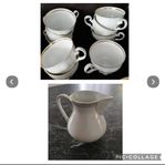 Theresia Bavaria kaffekoppar 8 st + gräddsnipa