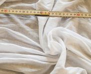 Textil, tunn vit jersey, trol ren bomull, ca 180x160cm
