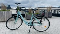 BLÅ, BILTEMA YOSEMITE DAMCYKEL 28”, 3-VÄX, 51 CM