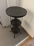 Sidobord gråsvart plåt stabilt