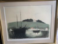 Färglitografier Gustav Rudberg, motiv från Ven