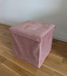 Rosa velour sittpuff