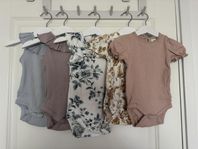 Newbie - kortärmade bodies i storlek 68/74