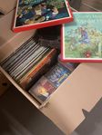 LP-skivor, cd, dvd