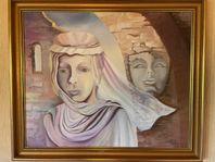 Målning Pilar Gonzalez: "Tidsfragment"