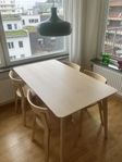 Ikea LISABO matbord i askfanér