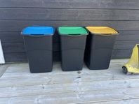 Återvinningskärl 3-pk 3x47 l