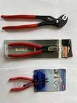Diverse Knipex och Bahco tänger