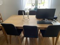 Ekbord o 6 stolar