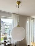 taklampa glas och mässing