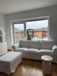 ektorp soffa vit + puff 