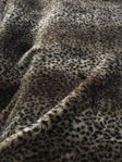 päls pläd leopard , med kudde sammet, motiv hund