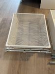 IKEA PAX Inredning - meshback 50x58, hyllplan 60x60