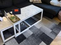 Soffbord 2 delar marmor 