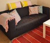 Klippan Soffa (Svart 2-sitssoffa)