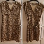Esprit beige/brun klänning str 38/40 (M)