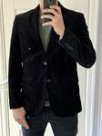 svart sammet Riley kavaj