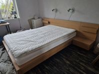 sängmöbel ikea malm ek med140 resårsängvälvårdad