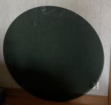 Glasskiva bordsskiva rökfärgad glas rund D110cm