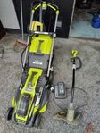 Ryobi gräsklippare +trimmer