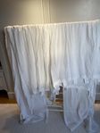 Skira vita bomullsgardiner, fyra stycken