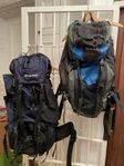 2 ryggsäckar Karrimor 50-75 kg + Quechua 60 kg