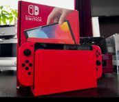 (Nyskick) Nintendo Switch Oled Mario edition 
