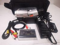 VIDEO8 och 8mm Canon UC8000 PAL VIDEOKAMERA