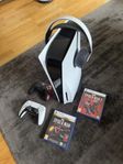 PS5 disc version med spel & tillbehör