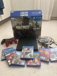 Ps4 +7st spel och 2 kontroller 