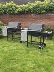Två Weber Silver grillar