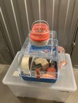 Hamsterbur+div tillbehör