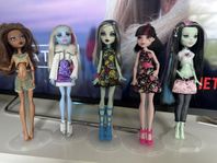 Monster high dockor, 5 st