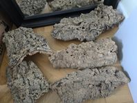 Tillbehör, kork, skålar, plast box
