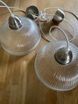 Taklampor med räfflat glas